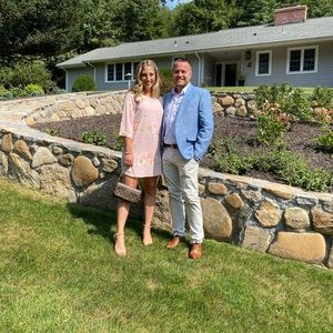 3/4 sleeve pink floral dress